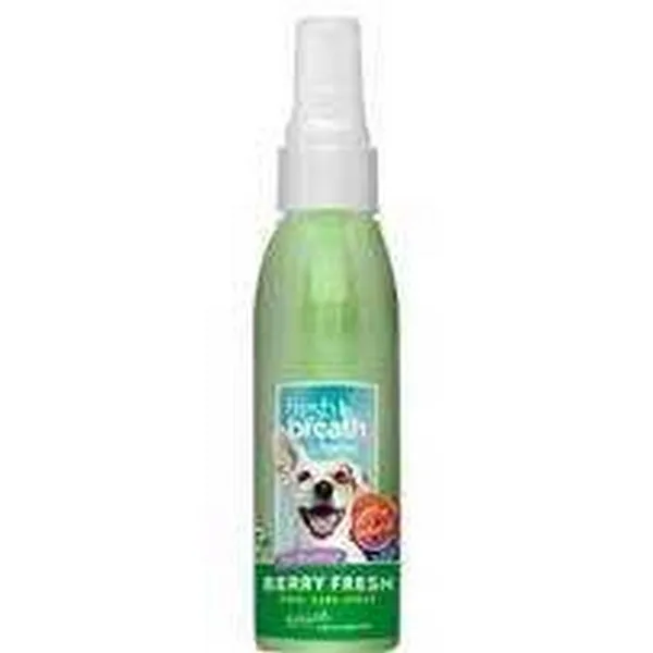 4 oz. Tropiclean Fresh Breath Oral Care Spray Berry For Dogs - Health/First Aid